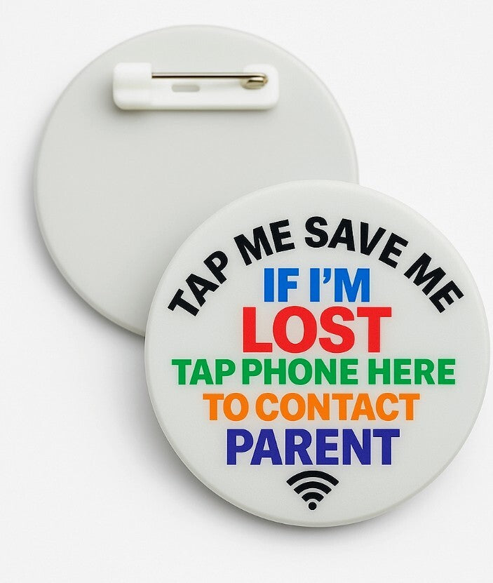 TapMeSaveMe NFC Emergency Child Safety Pin