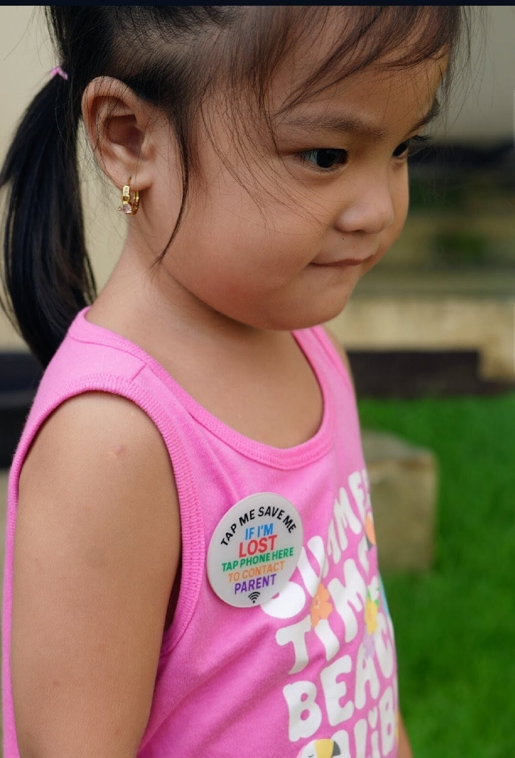 TapMeSaveMe NFC Emergency Child Safety Pin