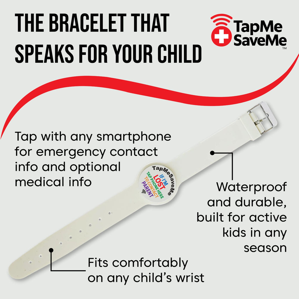 TapMeSaveMe NFC Emergency Child Safety Bracelet
